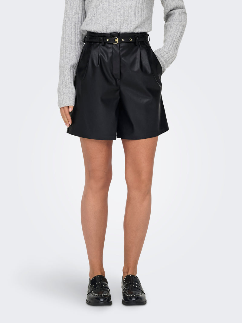 ONLHEIDI FAUX LEATHER SHORTS OTW NOOS