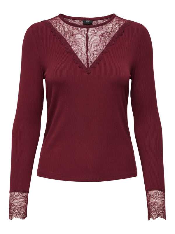 JDYROXY L/S LACE TOP JRS NOOS