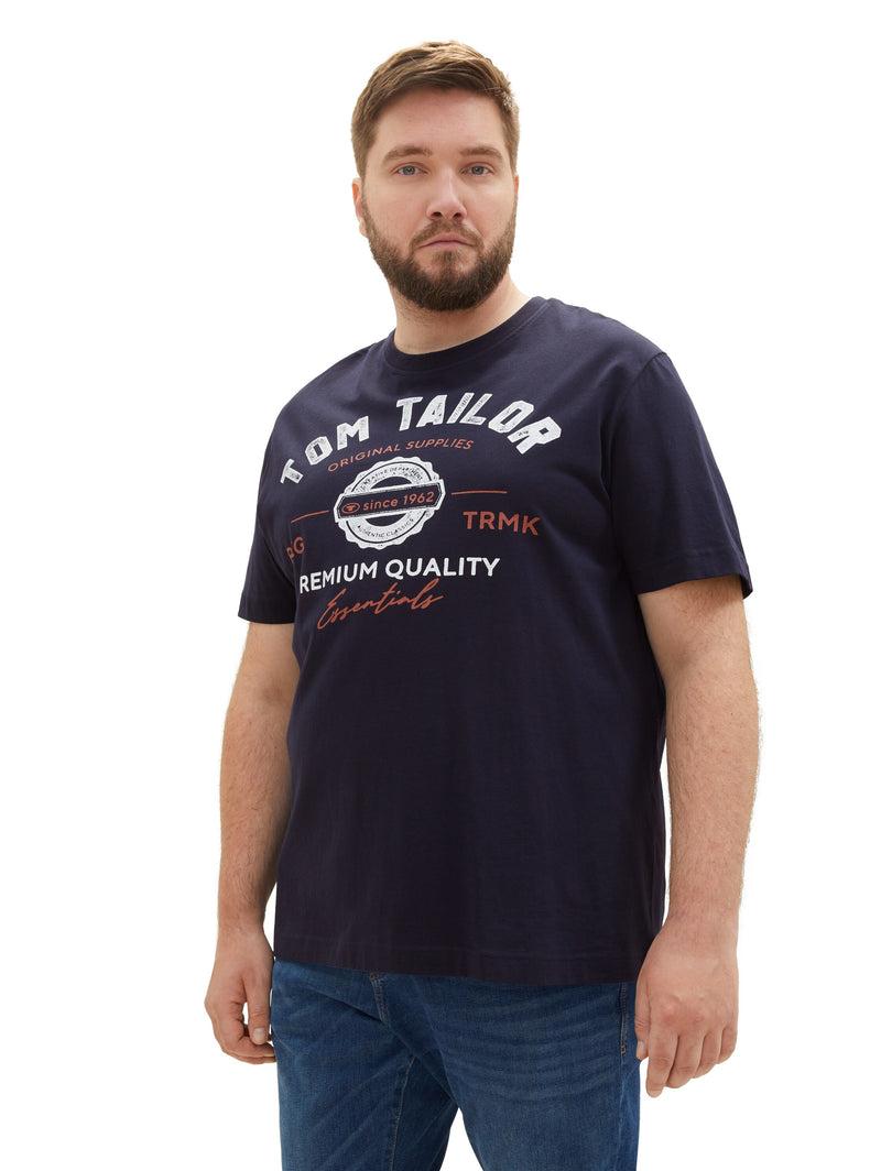 Plus Size - T-Shirt mit Logo Print