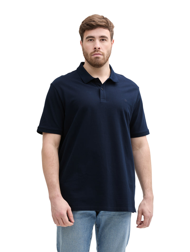 Plus Size - Piqué Poloshirt mit Logo-Stickerei