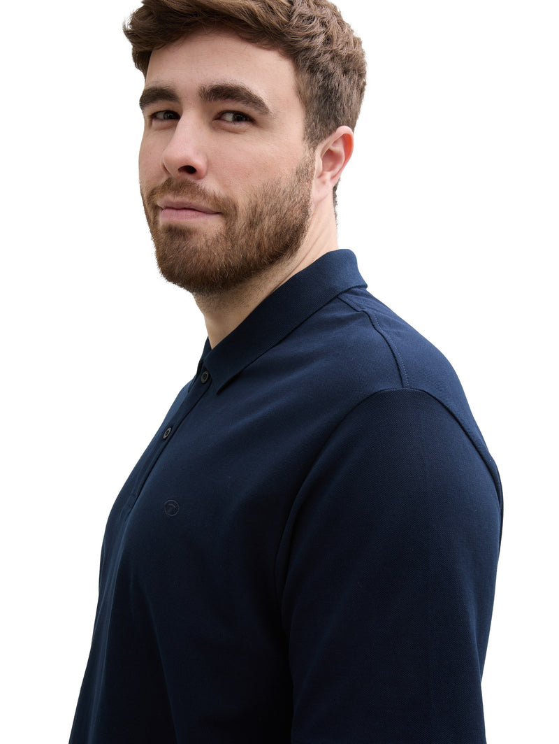 Plus Size - Piqué Poloshirt mit Logo-Stickerei