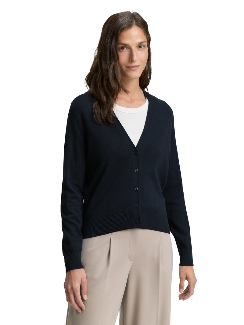 Cardigan mit V-Ausschnitt