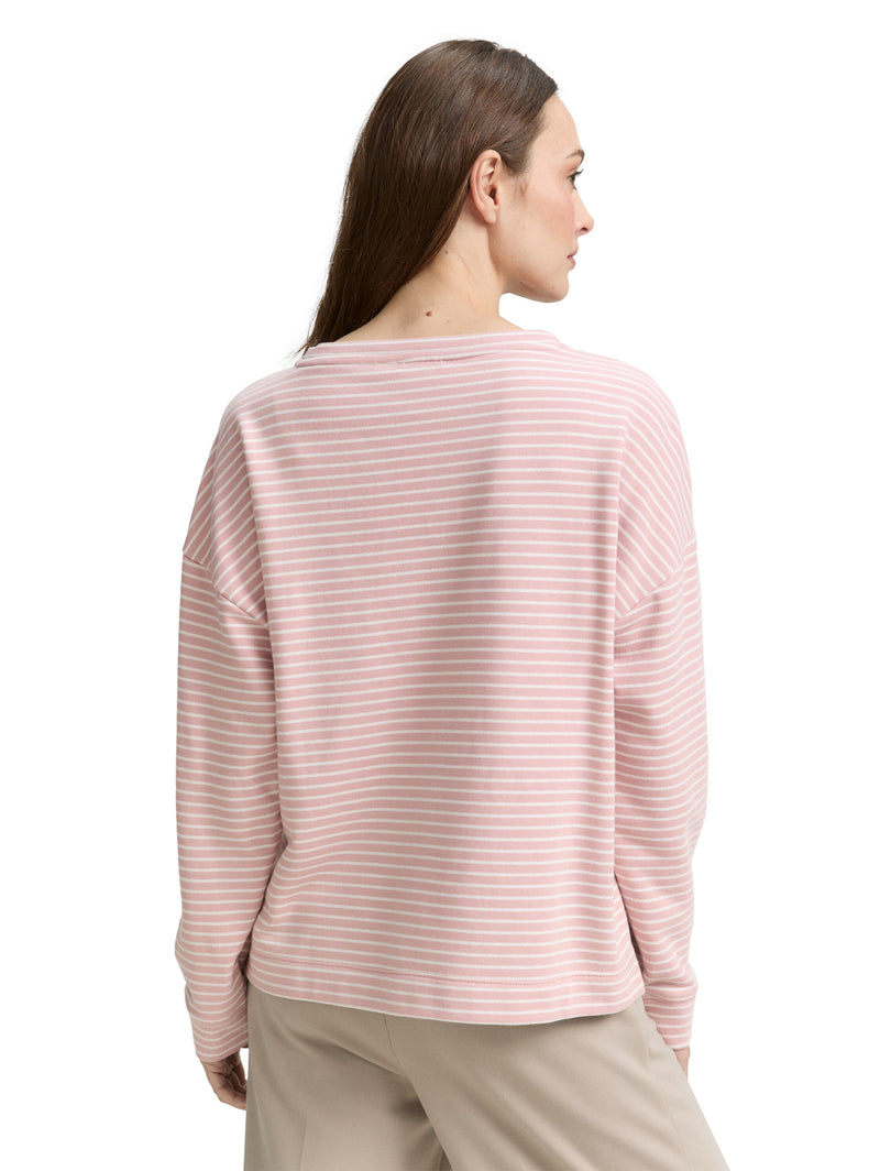 Sweatshirt mit Streifenmuster