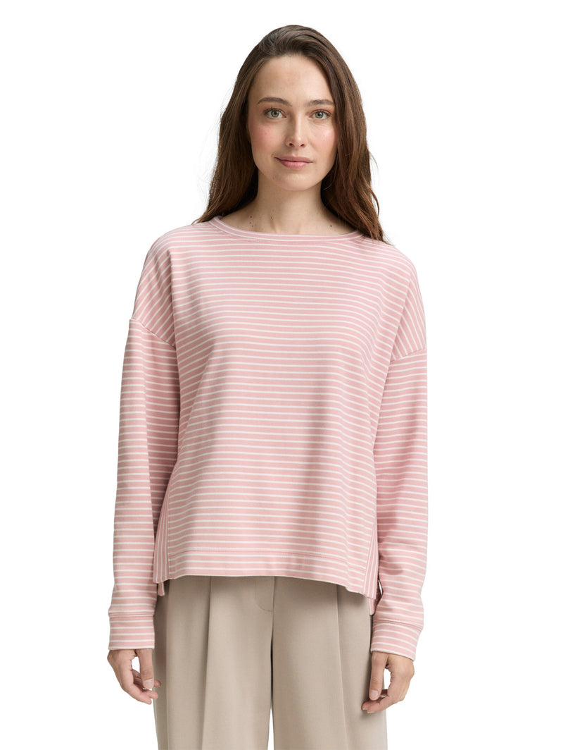 Sweatshirt mit Streifenmuster