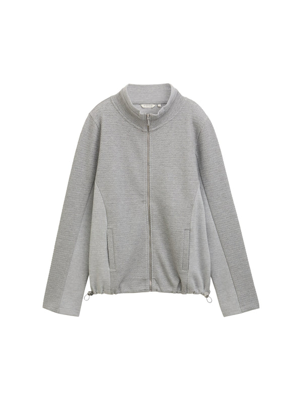 Sweatjacke mit Stehkragen