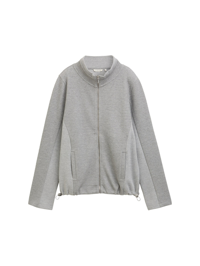 Sweatjacke mit Stehkragen