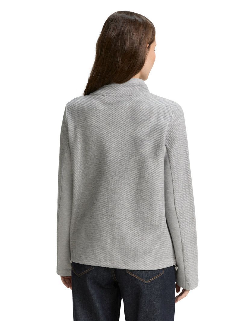 Sweatjacke mit Stehkragen