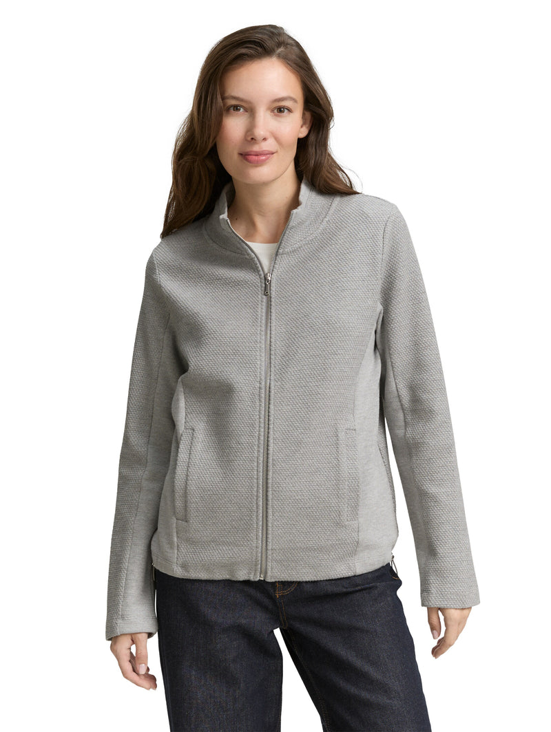 Sweatjacke mit Stehkragen