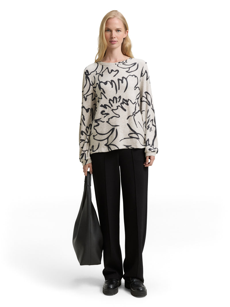 Langarmshirt mit Muster