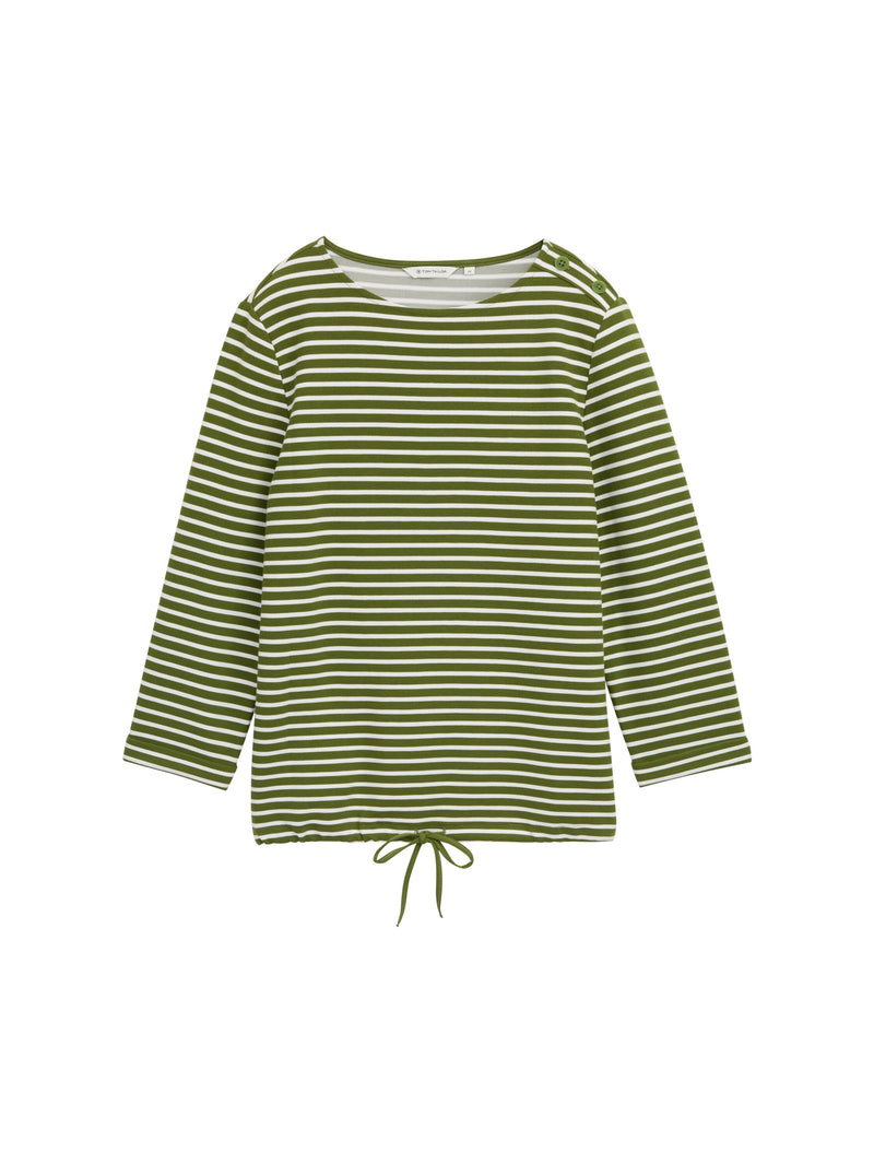 Langarmshirt mit Knopf-Details