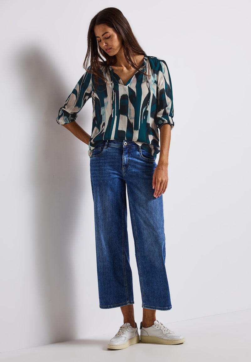 Ikat Tunika mit Tape-Details