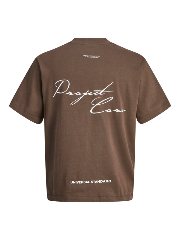 JCOCOVER SCRIPT BACK TEE SS CREW NECK LN
