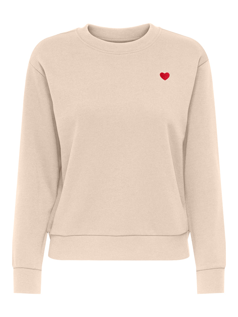 JDYPARIS L/S EMB SWEAT JRS NOOS