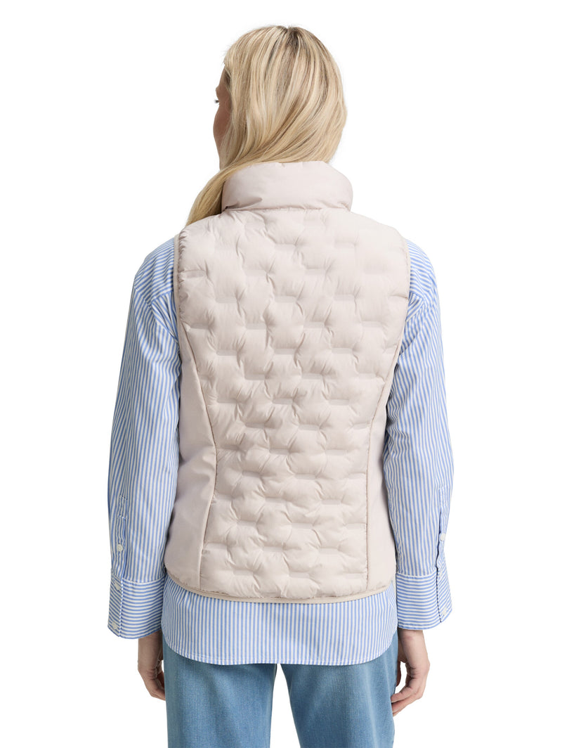 Lightweight Steppweste mit Stehkragen