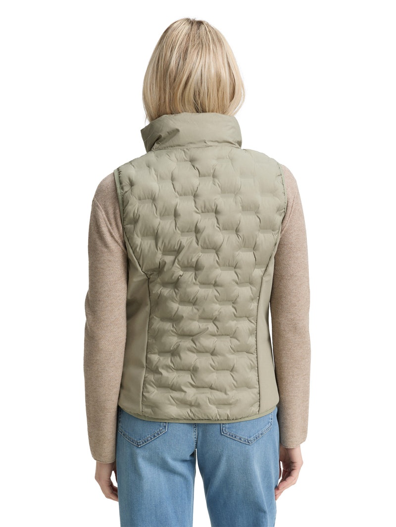 Lightweight Steppweste mit Stehkragen