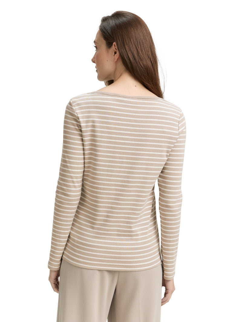 Langarmshirt mit Streifenmuster