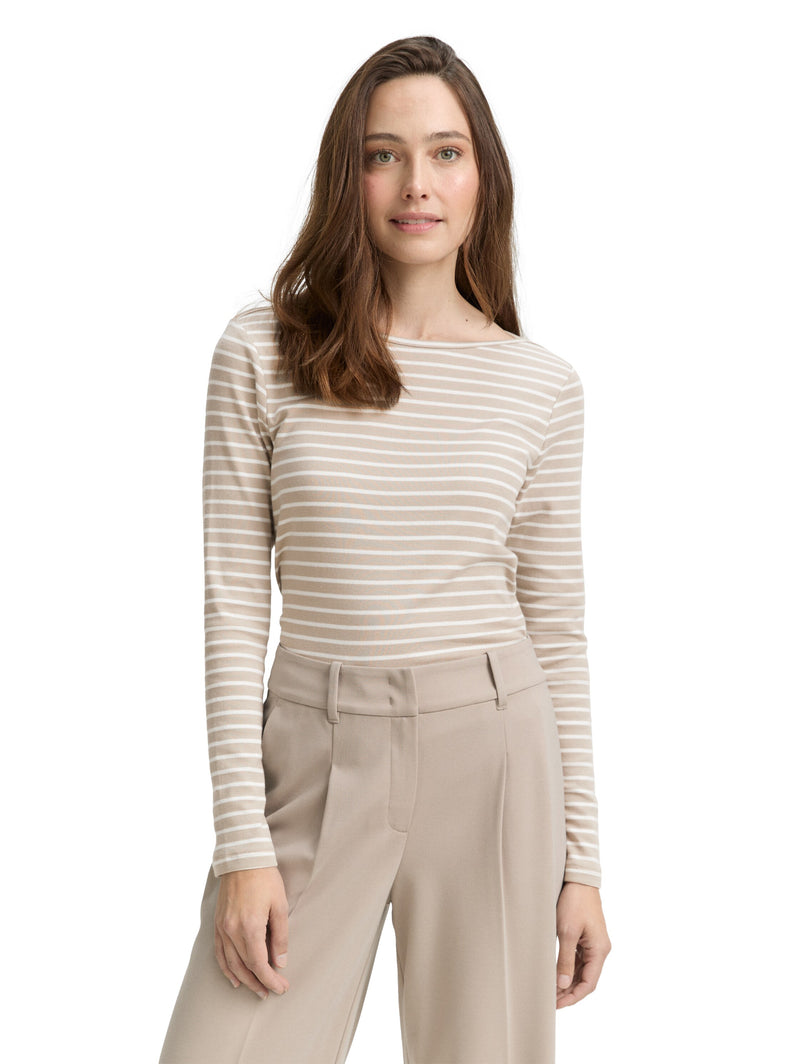 Langarmshirt mit Streifenmuster