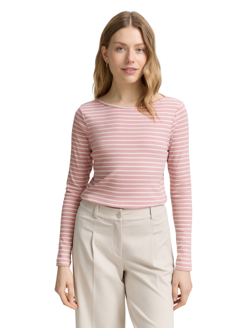 Langarmshirt mit Streifenmuster