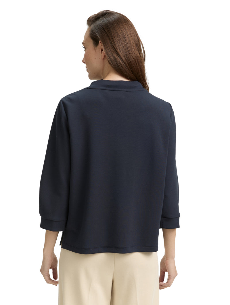 Scuba Langarmshirt mit Kordelzug