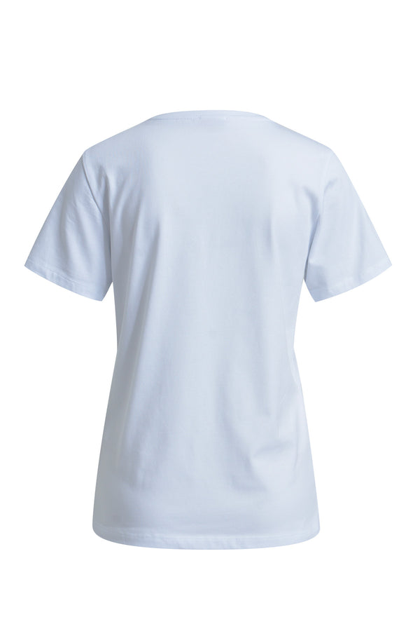 T-Shirt Think Positive Heart Print