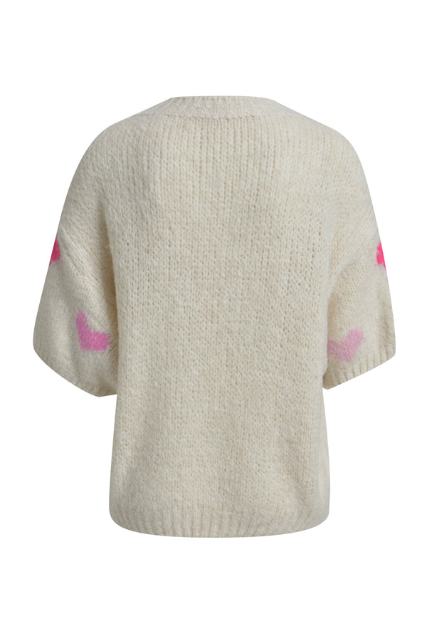 Pullover Knit With Hearts
