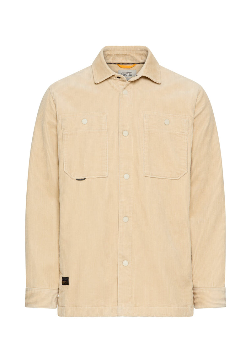 Cord Overshirt mit Druckknöpfen