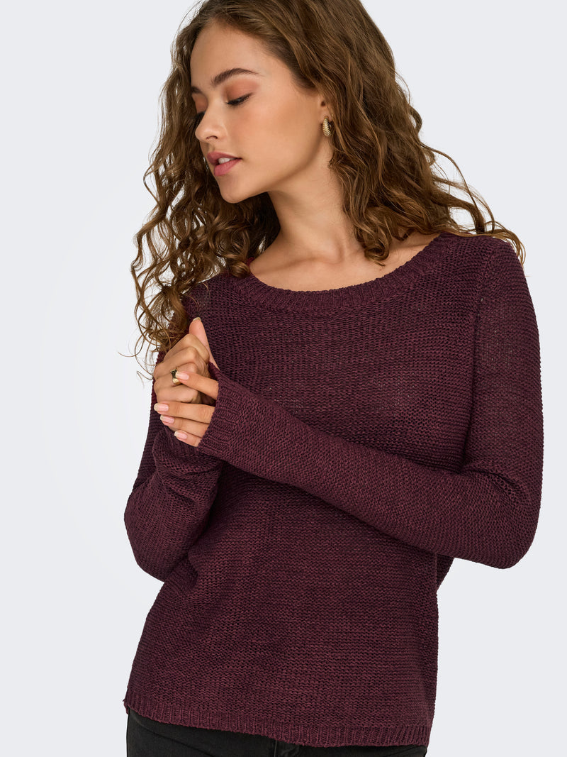 ONLGEENA XO L/S PULLOVER KNT NOOS