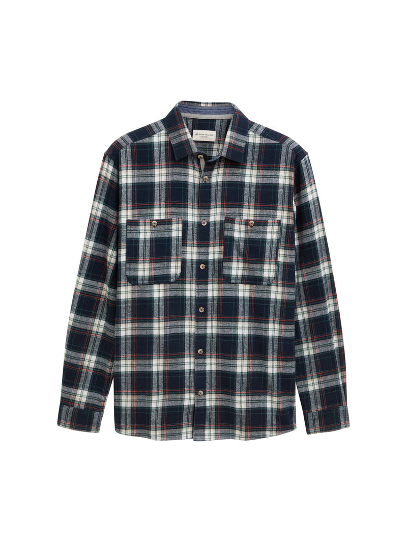 Comfort Fit Flanell-Hemd mit Karomuster