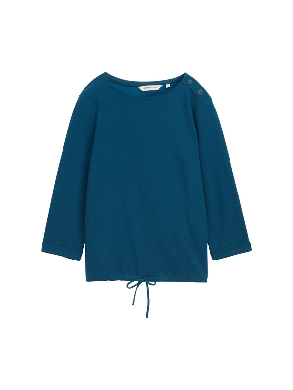 Langarmshirt mit Knopf-Details