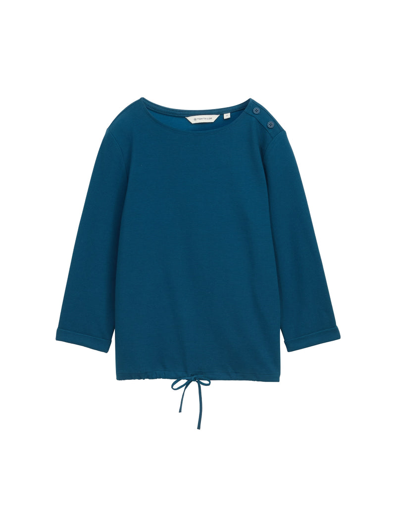 Langarmshirt mit Knopf-Details