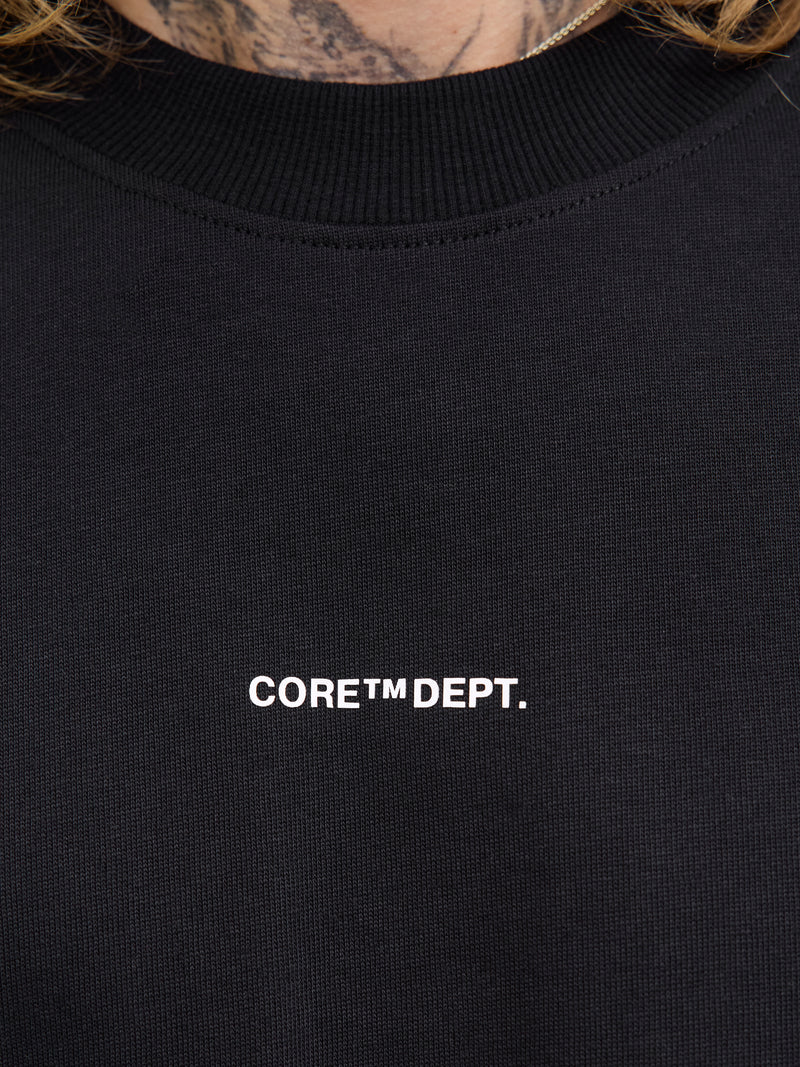 JCOCOVER SCRIPT BACK TEE SS CREW NECK LN