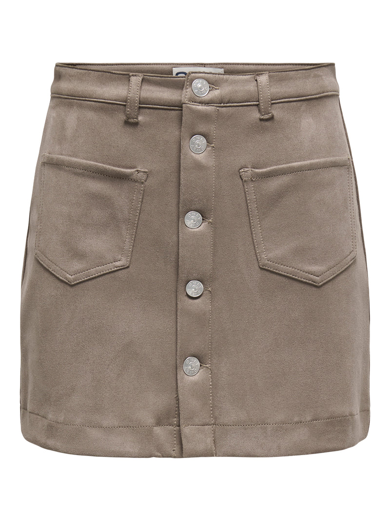 ONLAMAZING-STINA FAUX SUEDE SKIRT PNT
