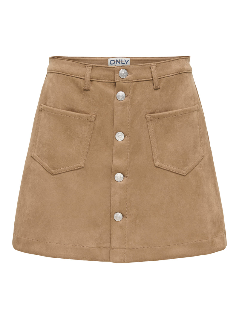 ONLAMAZING-STINA FAUX SUEDE SKIRT PNT