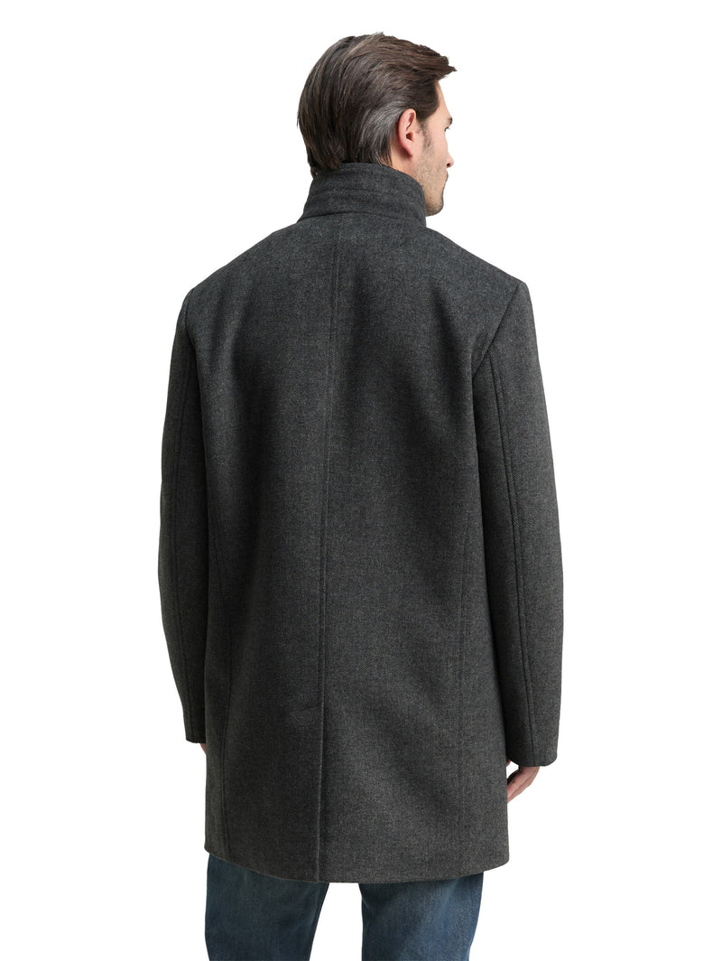 2-in-1 Wollmantel mit abnehmbarer Innenjacke