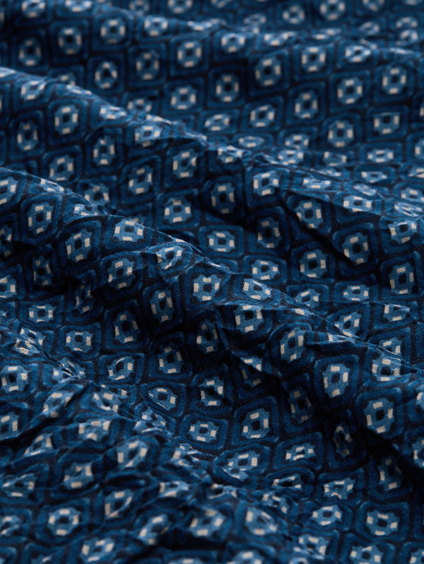 Crinkle Blusenshirt mit Muster