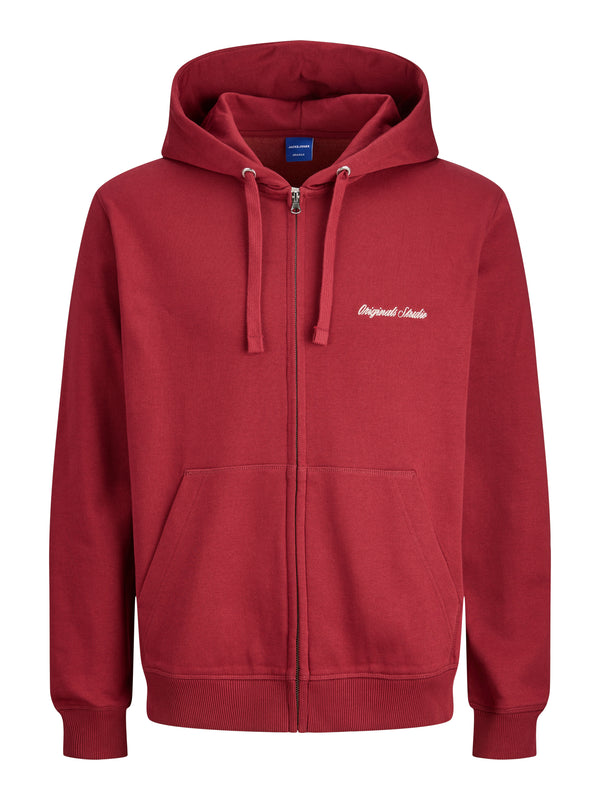 JORNORREBRO EMB SWEAT ZIP HOOD NOOS