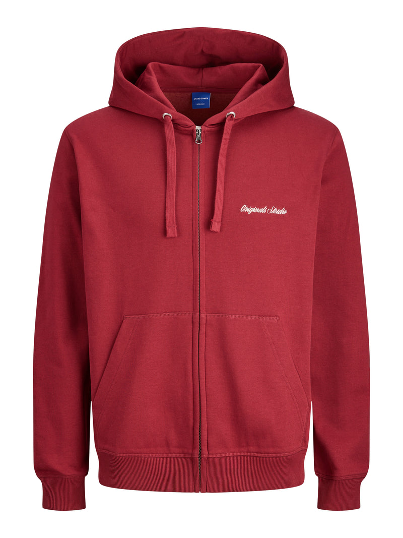 JORNORREBRO EMB SWEAT ZIP HOOD NOOS