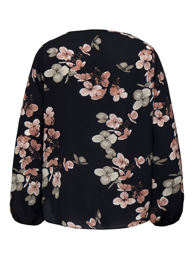 CARVICA LIFE L/S V-NECK TOP WVN NOOS