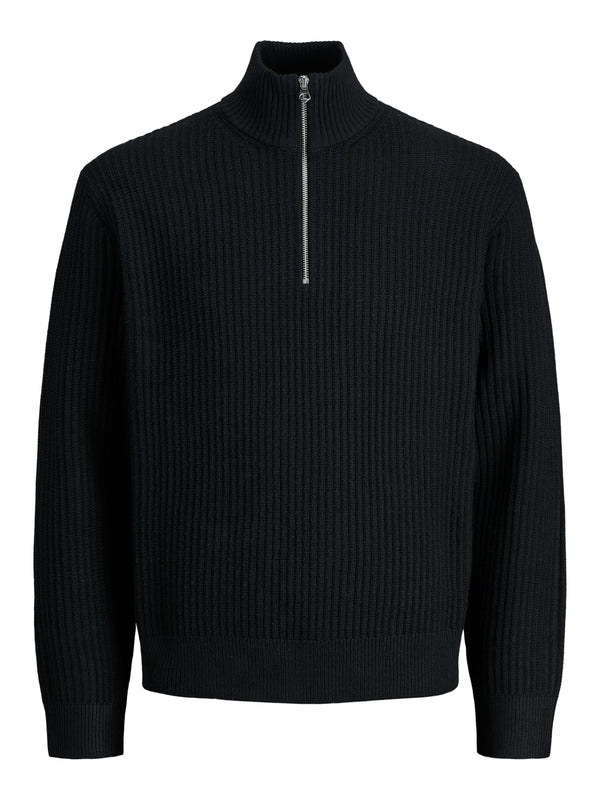 JCOGRID KNIT HALF ZIP