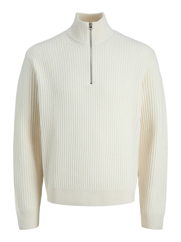 JCOGRID KNIT HALF ZIP