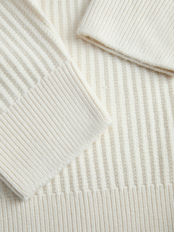 JCOGRID KNIT HALF ZIP