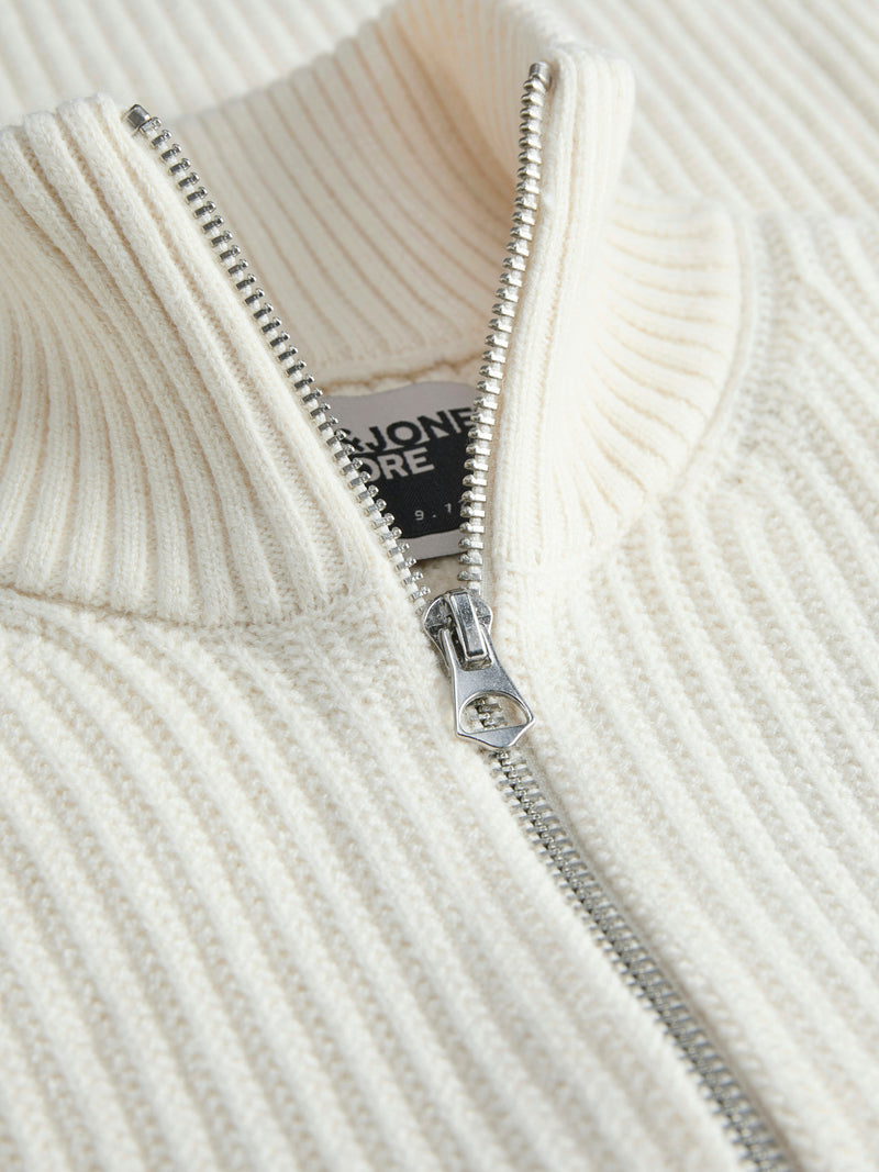 JCOGRID KNIT HALF ZIP
