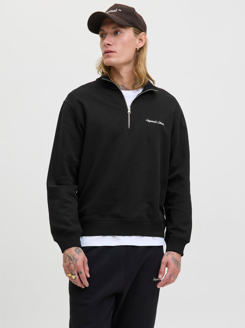 JORNORREBRO EMB SWEAT HIGH NECK SN