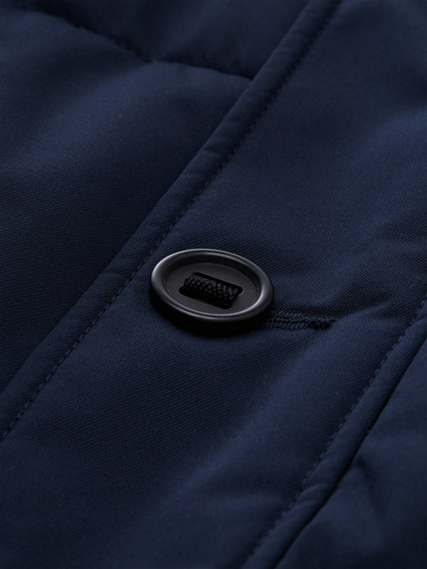 Puffer-Jacke mit abnehmbarer Kapuze