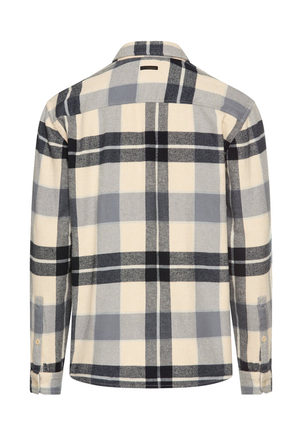 Flanellhemd mit Kontrastdetails und Brusttaschen