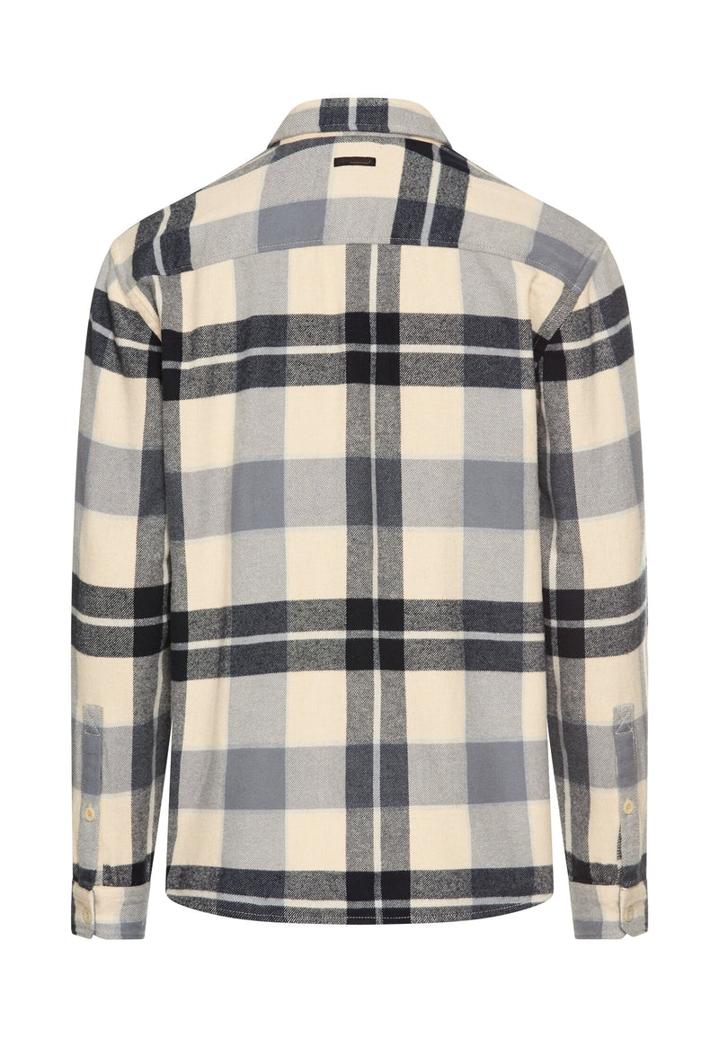 Flanellhemd mit Kontrastdetails und Brusttaschen