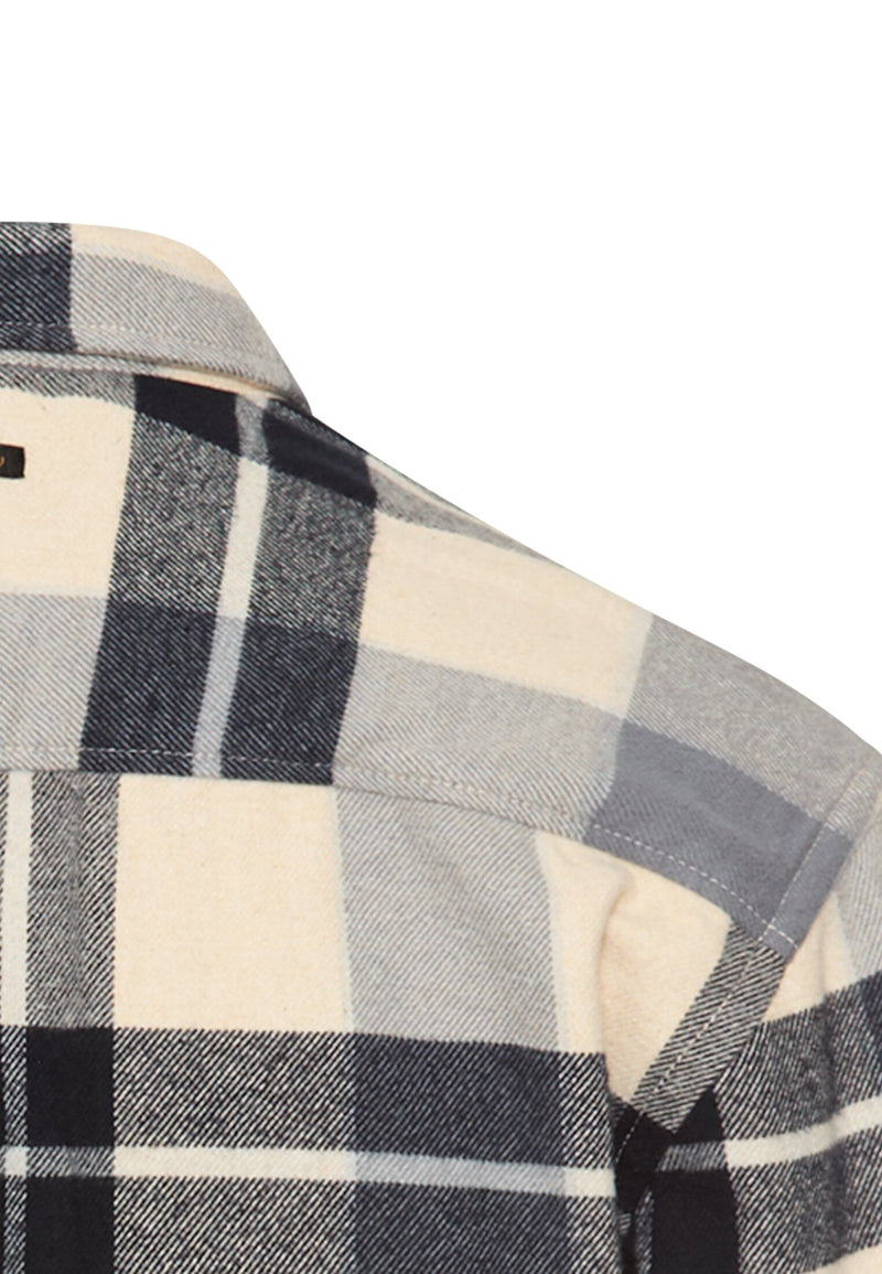 Flanellhemd mit Kontrastdetails und Brusttaschen