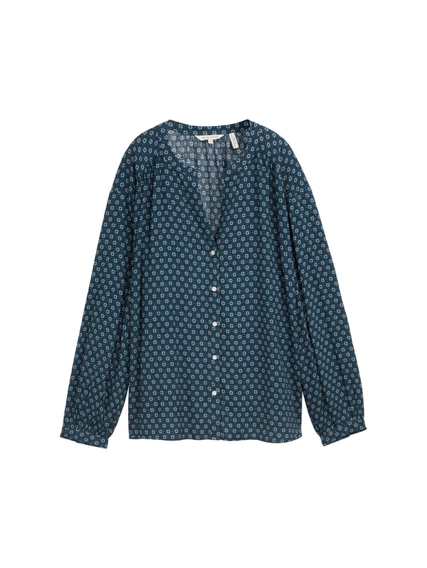 Loose Fit Bluse mit Muster