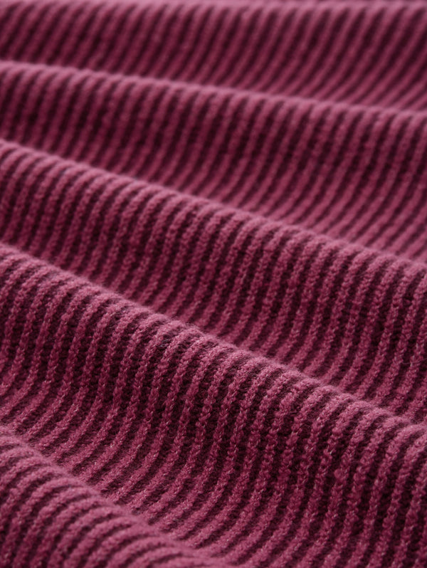 Loose Fit Strickpullover mit Stehkragen