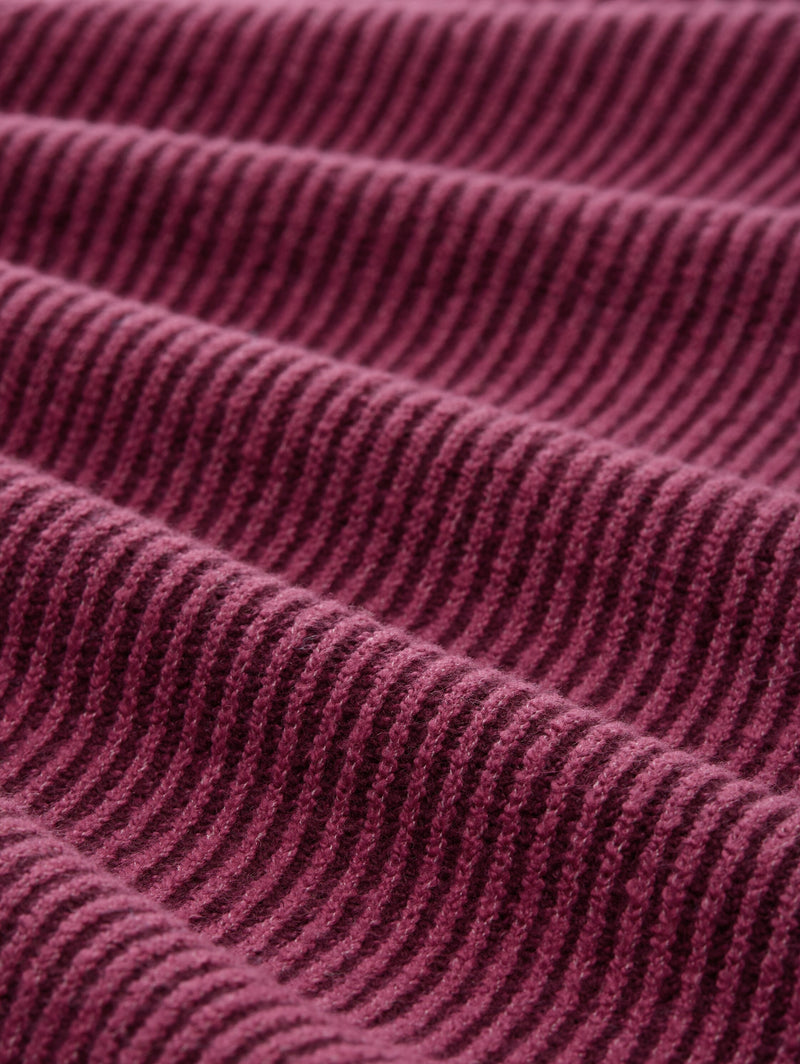 Loose Fit Strickpullover mit Stehkragen